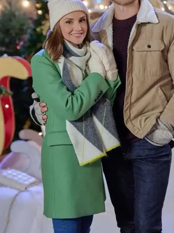Tis the Season to be Merry Rachael Leigh Cook Green Coat