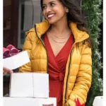 Tiya Sircar Christmas on Wheels Yellow Jacket