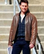 Tom Cruise Jack Reacher Leather Brown Jacket