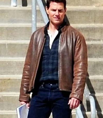 Tom Cruise Jack Reacher Leather Brown Jacket
