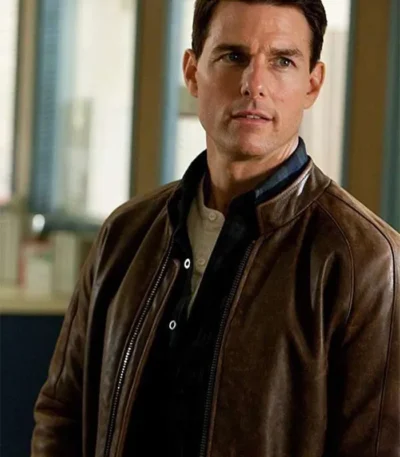 Tom Cruise Jack Reacher Leather Brown Jacket