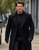 Tom Cruise Mission Impossible 8 Black Wool Coat