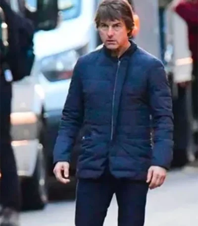 Tom Cruise Mission Impossible 8 Blue Jacket