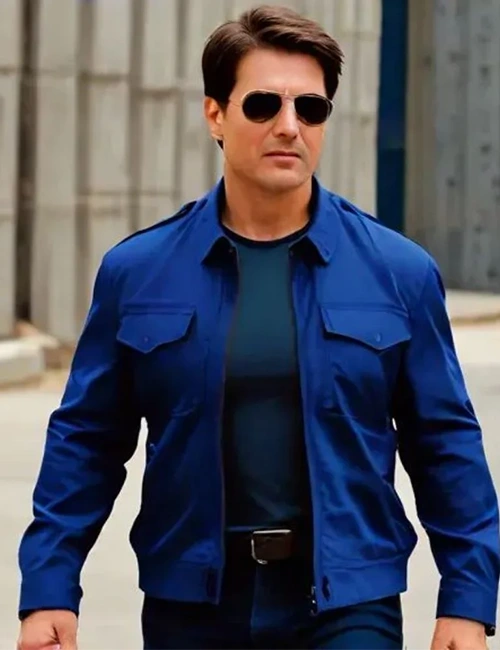 Tom Cruise Mission Impossible Blue Jacket Tom Cruise Mission Impossible Blue Jacket