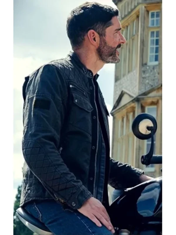 Tom Ellis The Thursday Murder Club Black Jacket