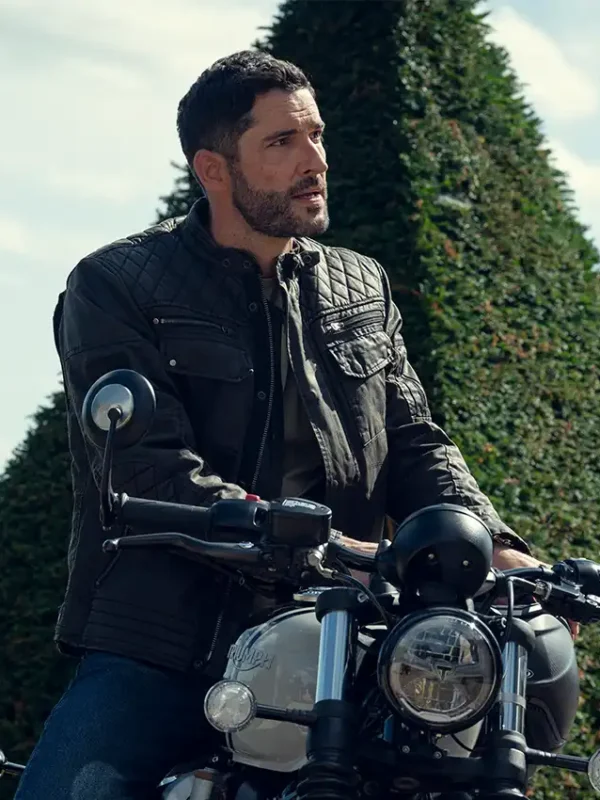 Tom Ellis The Thursday Murder Club Black Jacket