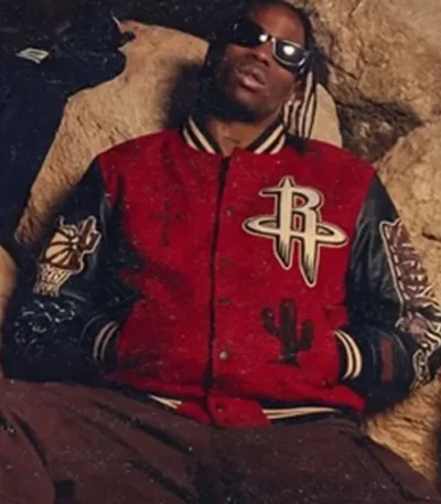 Travis Scott Houston Rockets Varsity Jacket