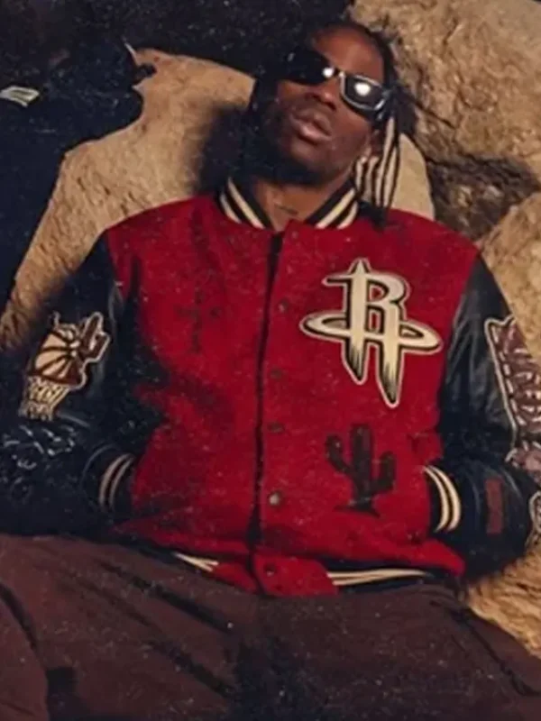 Travis Scott Houston Rockets Varsity Jacket