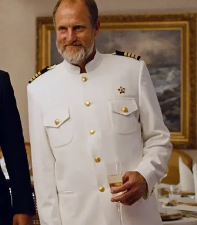 Triangle of Sadness 2022 Woody Harrelson Coat