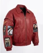 Tribute to Michael Jackson Red Leather Jacket