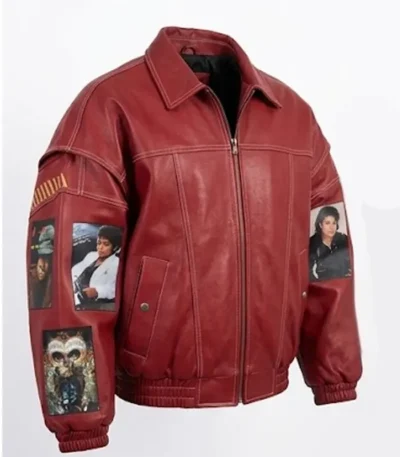 Tribute to Michael Jackson Red Leather Jacket