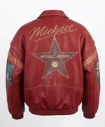 Tribute to Michael Jackson Red Leather Jacket