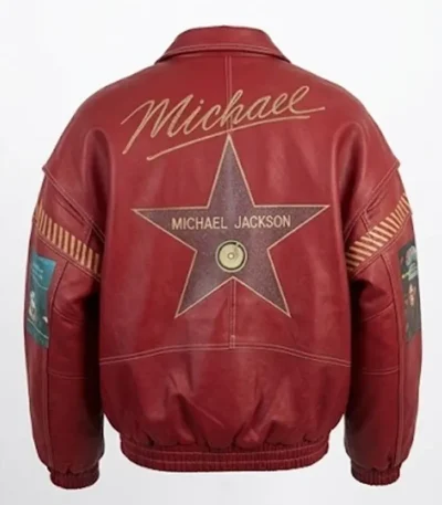 Tribute to Michael Jackson Red Leather Jacket