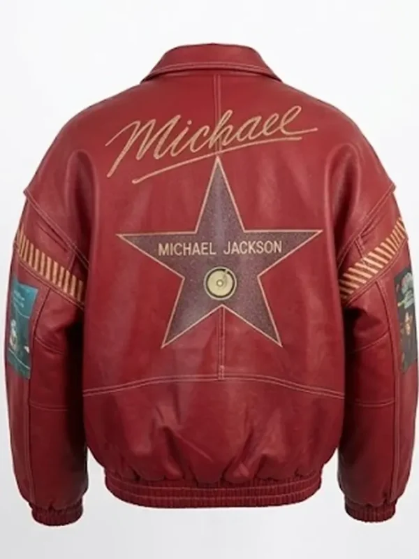 Tribute to Michael Jackson Red Leather Jacket