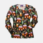 Trick or Treat Halloween Scrub Jacket