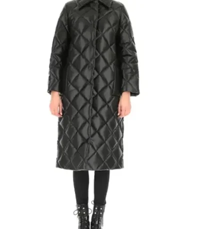 Truth Leather Quilted black Coat