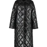 Truth Leather Quilted black Coat