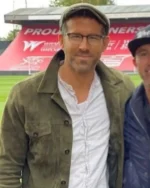 Welcome to Wrexham 2022 Ryan Reynolds Green Suede Jacket