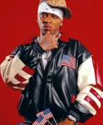 Txyy USA Flag Leather Jacket