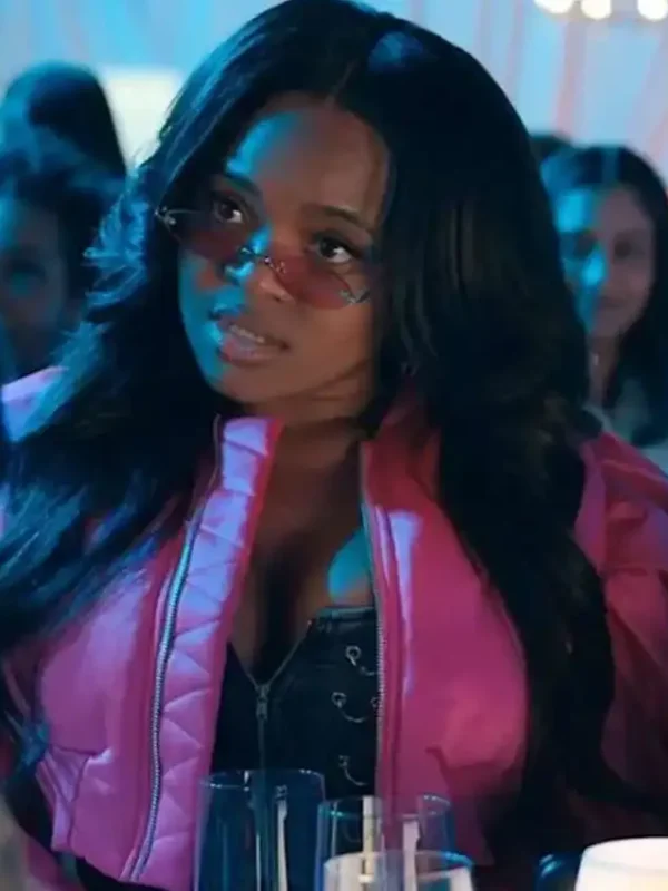 Tyler Perry’s Finding Joy Littia Cropped Pink Jacket