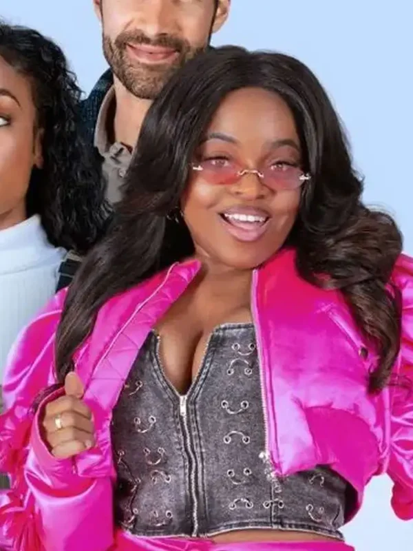 Tyler Perry’s Finding Joy Littia Cropped Pink Jacket