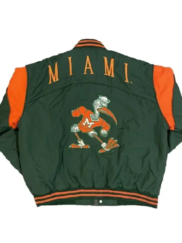Vintage 1990s Miami Hurricanes Varsity Jacket
