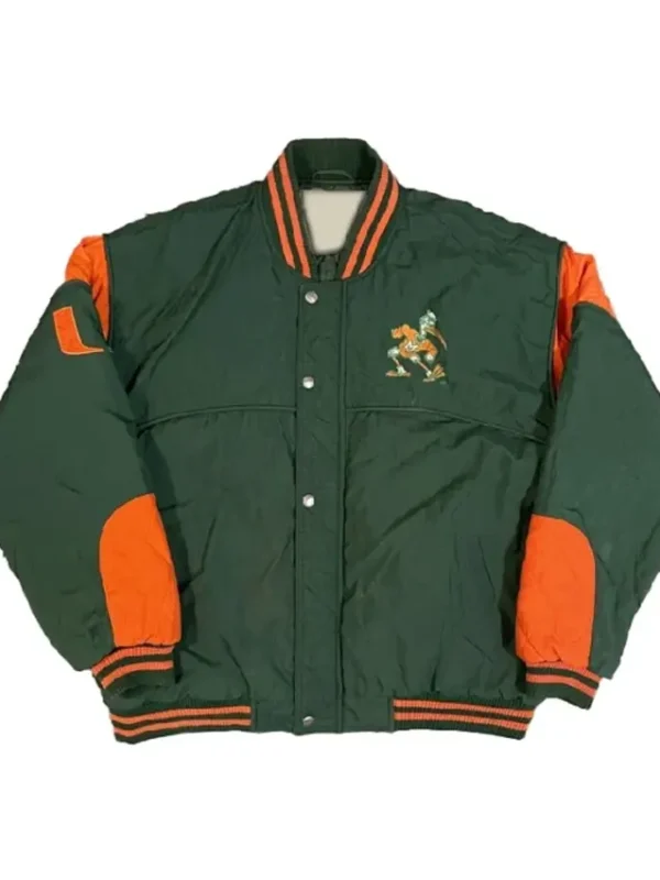 Vintage 1990s Miami Hurricanes Varsity Jacket