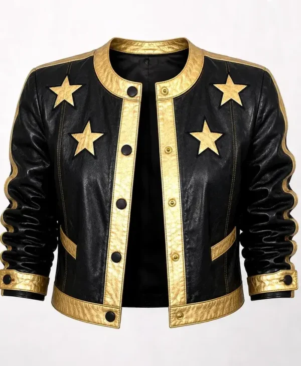 Vintage Golden Star Leather Jacket