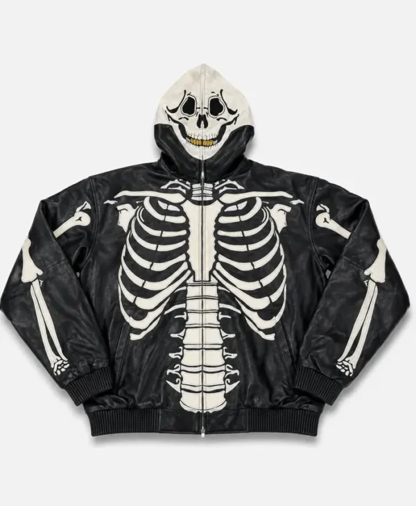 Vintage Vilanto Skeleton Leather Jacket