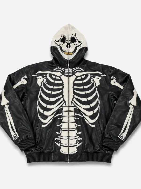 Vintage Vilanto Skeleton Leather Jacket