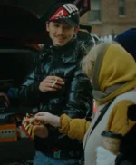 W Magazine Timothee Chalamet Black Puffer Jacket