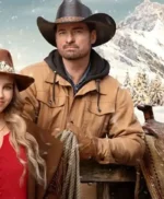Warren Christie A Royal Montana Christmas Brown Jacket