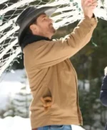 Warren Christie A Royal Montana Christmas Brown Jacket
