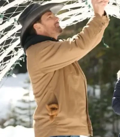 Warren Christie A Royal Montana Christmas Brown Jacket