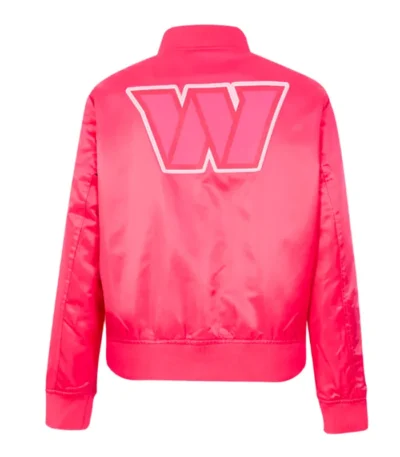 Washington Commanders Triple Pink Satin Jacket