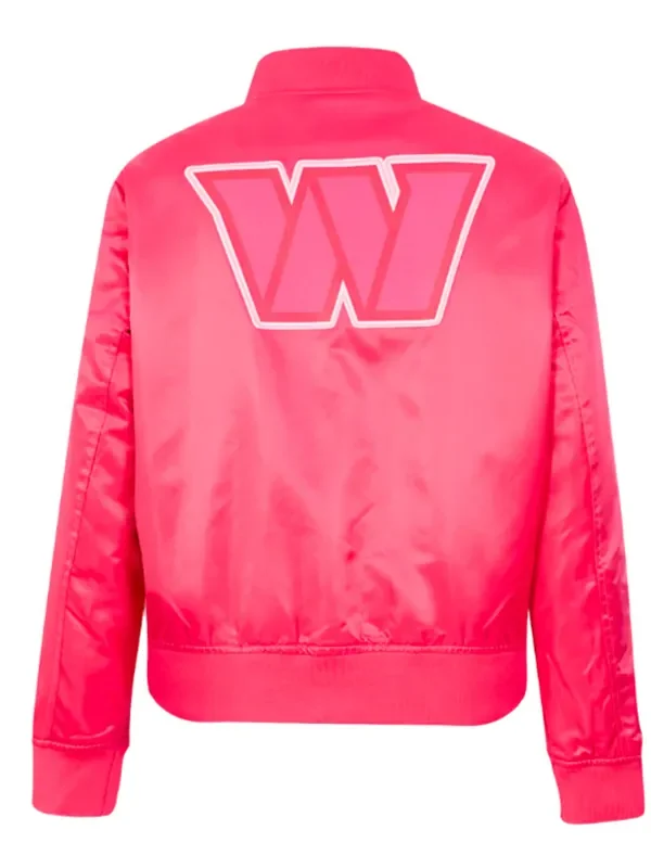 Washington Commanders Triple Pink Satin Jacket