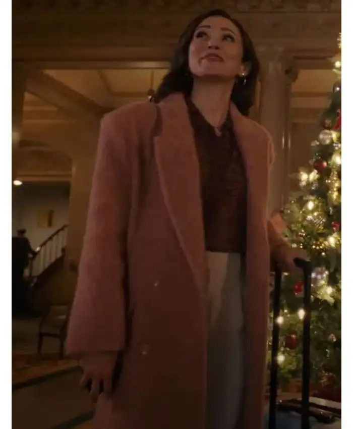 We Met in December Autumn Reeser Pink Wool Coat We Met in December Autumn Reeser Pink Wool Coat
