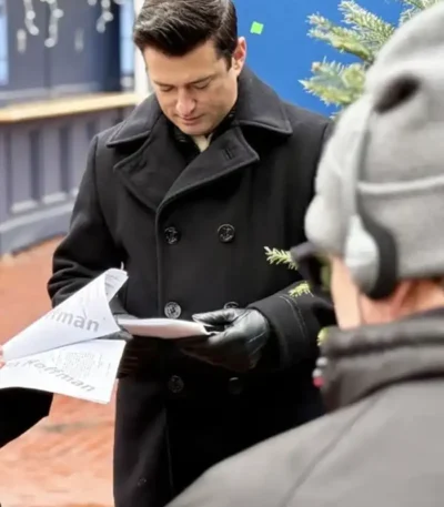 Wes Brown A Newport Christmas Black Peacoat