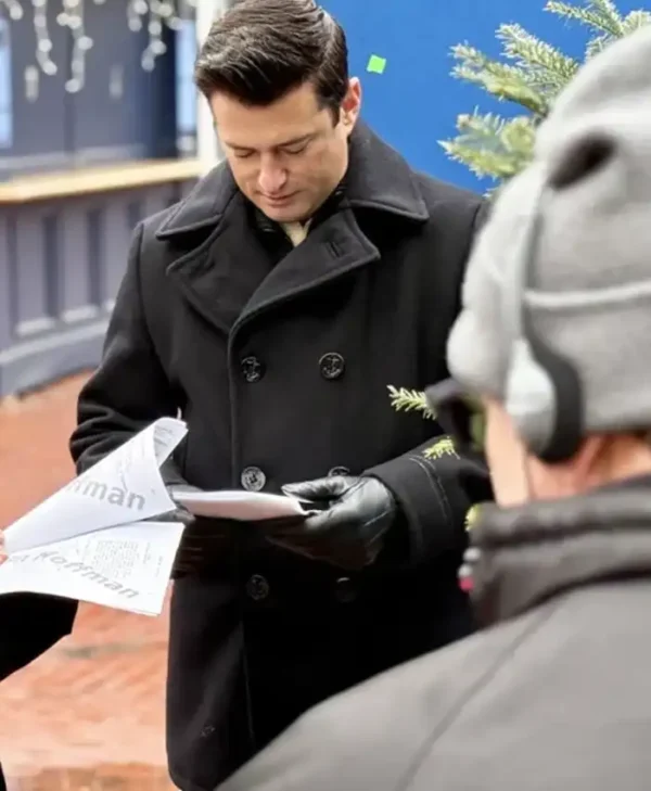 Wes Brown A Newport Christmas Black Peacoat