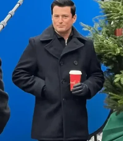 Wes Brown A Newport Christmas Black Peacoat