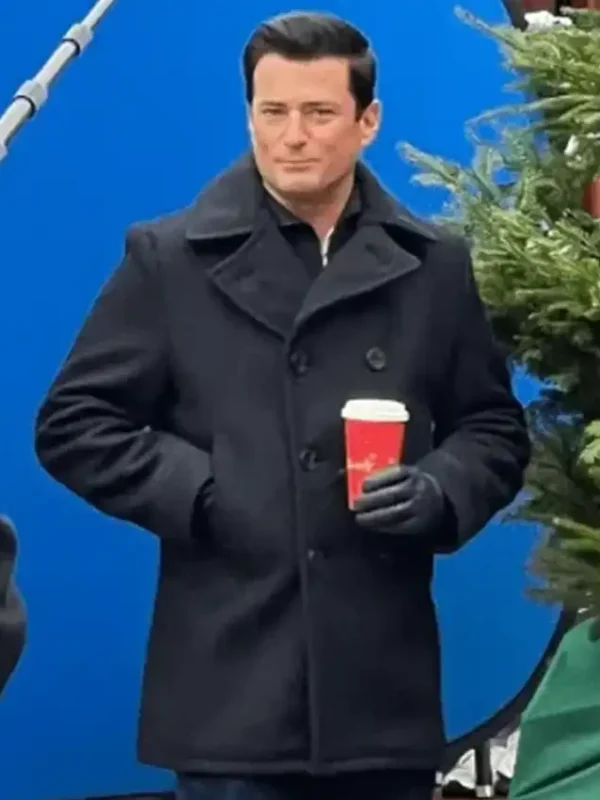 Wes Brown A Newport Christmas Black Peacoat