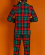 Western Style Red and Green Christmas Suit