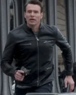 Scott Foley Whiskey Cavalier Leather Jacket Black