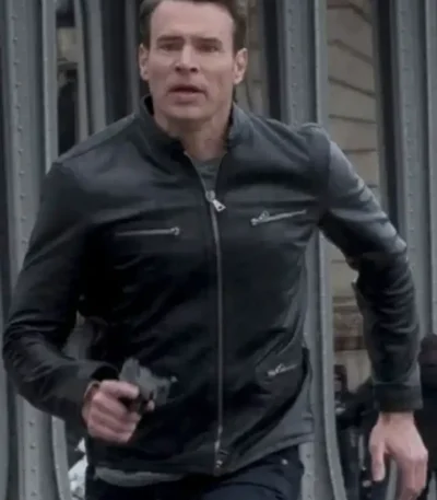Scott Foley Whiskey Cavalier Leather Jacket Black
