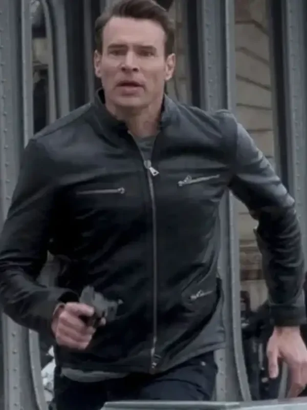 Scott Foley Whiskey Cavalier Leather Jacket Black