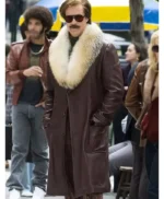 Will Ferrell Anchorman 2 Shearling Leather Coat