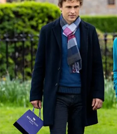 William Moseley Christmas In Notting Hill 2023 Blue Coat
