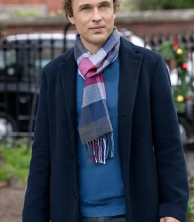 William Moseley Christmas In Notting Hill 2023 Blue Coat