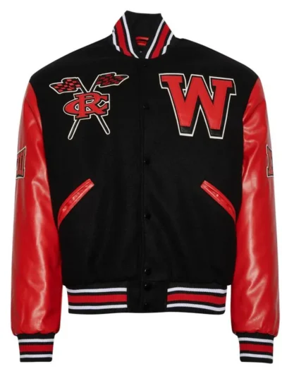 Winston Salem State University Black and Red Varsity Jacket