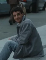 Wolf Man Christopher Abbott Grey Wool Coat
